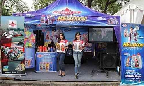 Booth Federal Oil di Burtor 2015, Tebar Diskon dan Hadiah