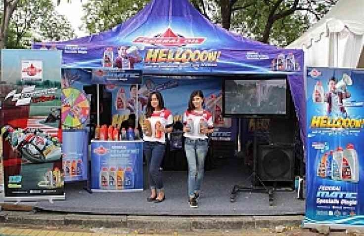 Booth Federal Oil di Burtor 2015, Tebar Diskon dan Hadiah