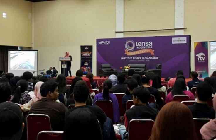 Lensa Indonesia Goes To Campus, Mahasiswa Istitut Bisnis Nusantara Antusias