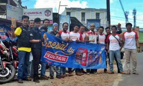 Komunitas Bikers Lampung Jajal Federal Racing, Ketagihan Feders !