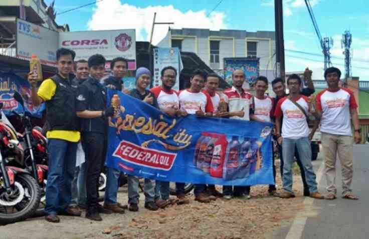 Komunitas Bikers Lampung Jajal Federal Racing, Ketagihan Feders !