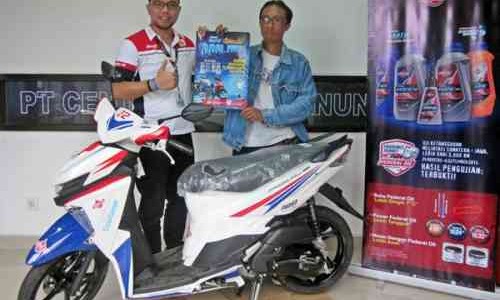 Pemenang Federal Matic Special Cool Prizes Asal Bali Terima Mio Soul GT