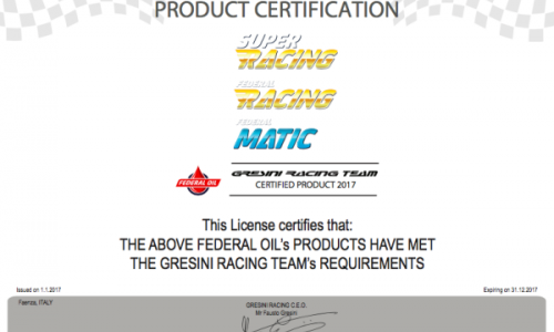 Federal Oil Mendapatkan Product Certification dari Gresini Racing