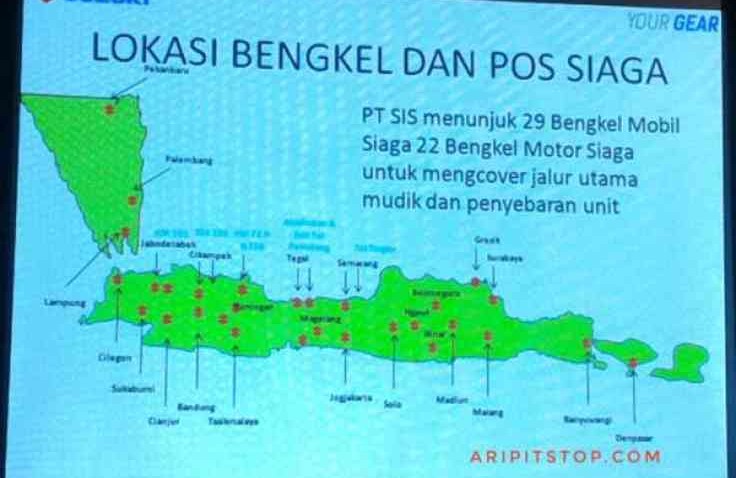 Penting! Ini Dia Daftar Bengkel Siaga Suzuki yang Tersebar di Jalur Mudik 2017