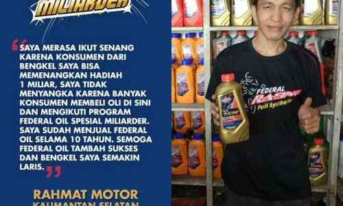 Keren! FOC Rachmat Motor Dapat Hadiah Tour Asia