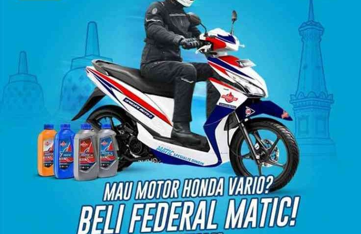 Federal Oil Bagi-bagi Motor Matic, Sorry..Khusus Jawa Tengah!