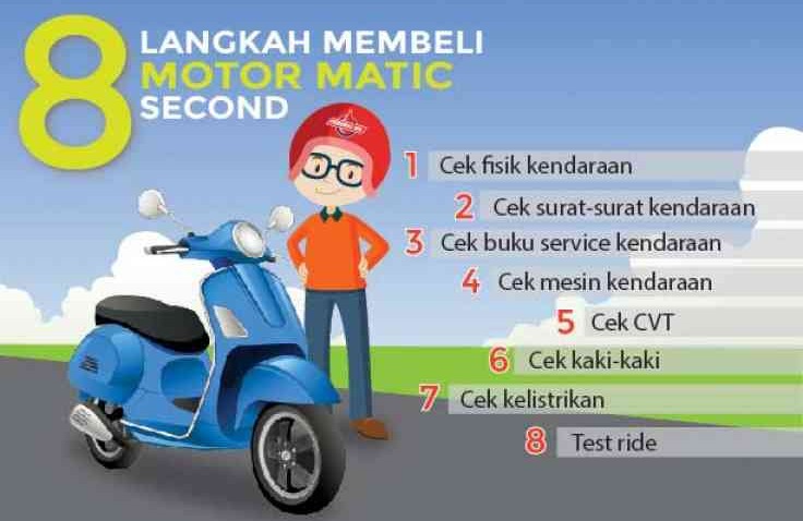 Membeli Motor Matic Second, Ini 8 Langkahnya