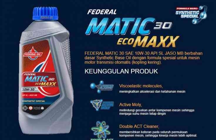 Federal Matic Ecomaxx Maksimalkan Performa Motor Matik