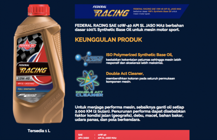 Federal Racing Bikin Motor Sportmu Jadi Makin Special